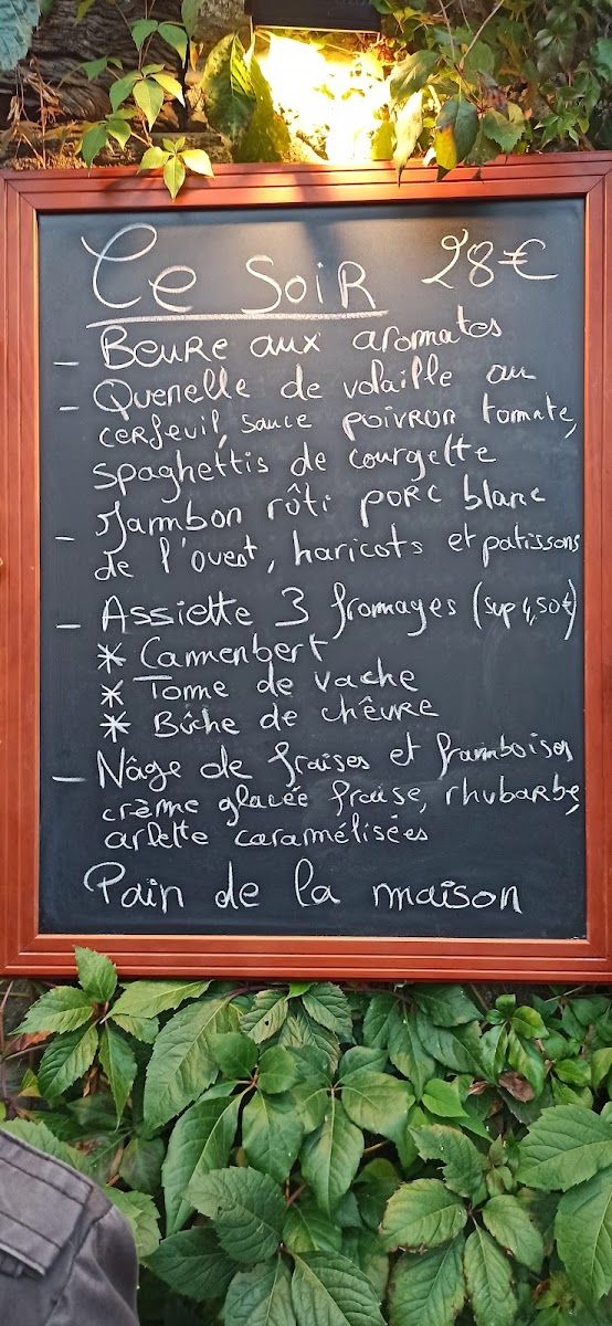 Menu La Morinais - Restaurant À La Ferme, Camping Et Gîte-10