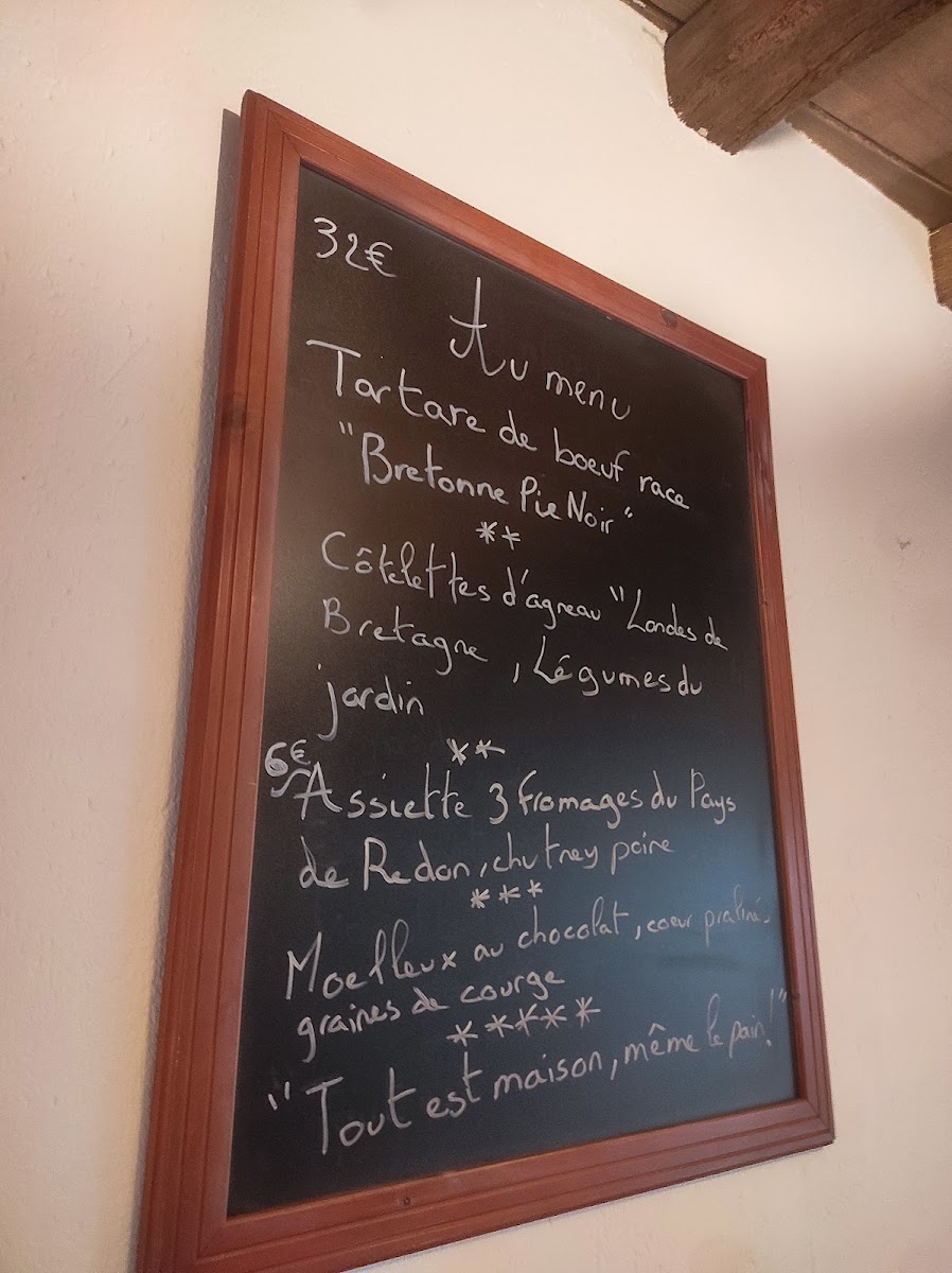 Menu La Morinais - Restaurant À La Ferme, Camping Et Gîte-8